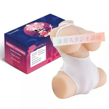 HANIDOLL Легкая Компактная Кукла Мужская Игрушка для Взрослых Изготовлена из TPE Онала M217, Интегрированная, 2-Отверстная Структура, Многоразовая, 1.2 кг,