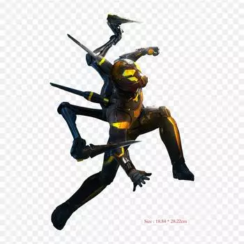 Хэнк Пим Желтая куртка Желтая куртка Хэнк Пим Утюг на теплопередаче Печать Виниловые нашивки Наклейка для одежды DIY Аппликации Моющиеся нашивки