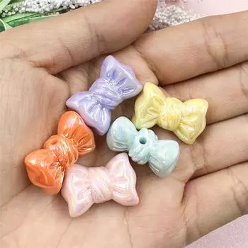 Hanmade 5Pcs 16*24mm For Necklace Earrings Charms Sugar Beads Acrylic Jewelry Making DIY Beading Accessory Handmade Material Making Craft чёрный