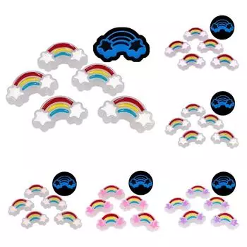 Hanmade Light Drop Oil Acrylic 5 шт. Браслет Маркировка Светящаяся Радуга Ювелирные Изделия Аксессуары Мода для Ожерелья Бусины белый