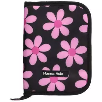 hanna hula maternity notebook case multi case m size retro flower pink