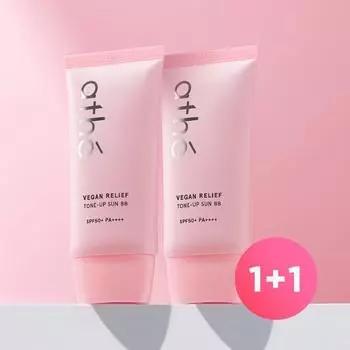[Hanply Tone Up] Arte Vegan Relief Tone Up Sun BB 50 мл 1+1 Special, Корейский солнцезащитный крем