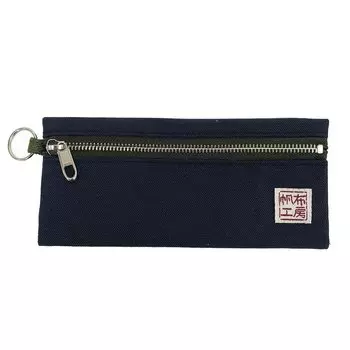 Hanpu Kobo Pen Case Pencil Case Pouch Сделано из холста Kurashiki Сделано из 3J34 Navy [холст Япония] тёмно-синий