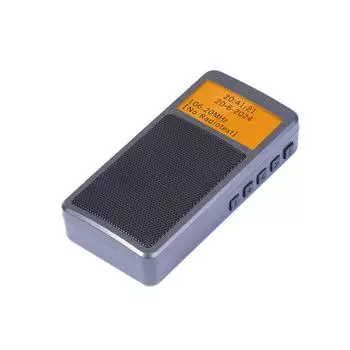 HanRongDa HRD-205 Портативное FM-радио Многофункциональное радио Преобразование сигнала в наушники BT Автоматическое сканирование серый
