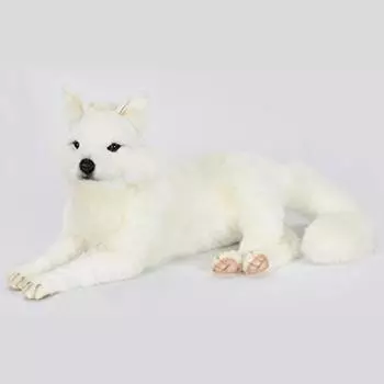 HANSA Plush Toy 6828 Arctic Fox Snow Fox 60cm Laying,