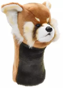 HANSA Plush Toy 8187 Driver Head Cover Red Panda LESSER PANDA Golf Club Head Cover Brown for Driver (460cc Compatible)