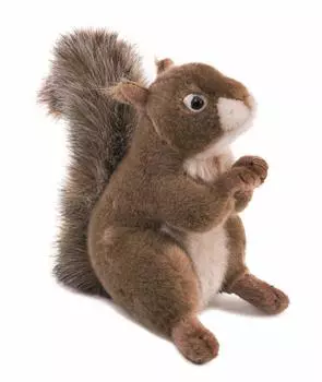 HANSA Плюшевая игрушка Красная белка 17x9x16см Акрил 3395 коричневый