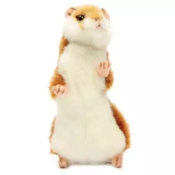 Hansa Toy Stuffed Animal 3739 Hamster 1 Standing Hamster, 15см, коричневый, Популярные игрушки для корейских детей