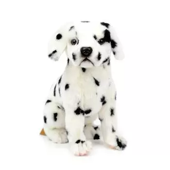 Hansa Toy Stuffed Animal 6724 Далматинец, жаккардовый сидение, 26см, белый, Популярные игрушки для корейских детей