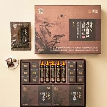 [Hansamin] Подарочный набор с красным женьшенем + сумка для покупок в комплекте