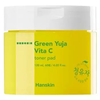 Hanskin Cheongyuja Vita C Toner Pad 60p, 60 листов, 1 шт.