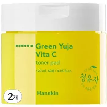 Hanskin Cheongyuja Vita C Toner Pad 60p, 60 листов, 2 шт.