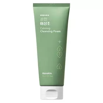 Hanskin Мягкая очищающая пенка с экстрактом хауттюйнии сердцевидной, 1 упаковка, 150 мл