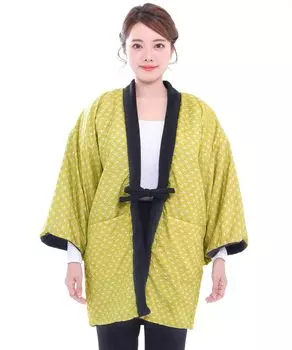 Hanten Winter Cotton Filled Half Tent Fleece A B Yellow x [KYOETSU] Women s Women s (4. Cloisonn Black, L)