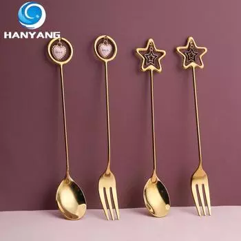 HANYANG 304 Посуда из нержавеющей стали. Товары для семейного отеля. Набор ножей, вилок и ложек для стейка. Посуда в западном стиле.