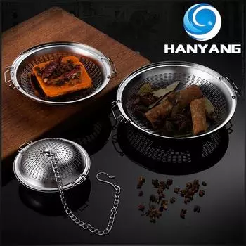 HANYANG Нержавеющая сталь Шарик для приправ Суп Шарик для приправ Чайная воронка Чайник Горячий горшок Фильтр для специй