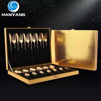 HANYANG Посуда из нержавеющей стали. Товары для семейного отеля. Набор ножей, вилок и ложек для стейка. Посуда в западном стиле.