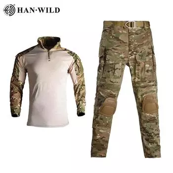 Hanye G3 Латентный костюм лягушки Костюм лягушки G3 Костюм лягушки с длинным рукавом + камуфляжный костюм лягушки L камуфляжный