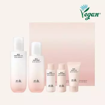 HANYUL Red Rice Увлажняющая укрепляющая эссенция, 2 типа, специальный набор (Эссенция для кожи 150мл + Эмульсия 125мл)