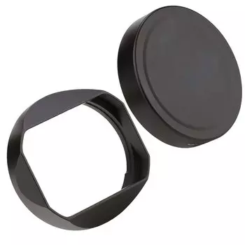 Haoge Lens Hood Metal Square Bayonet Sigma 65mm F2 DG DN Contemporary Mirrorless Lens for Sony A7R4 E mount or Leica SL TL2 L mount camera