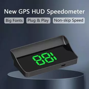 HAOGU Автомобильный проекционный дисплей GPS Цифровой спидометр HUD Проектор на лобовое стекло КМЧ МИЛЬ/Ч Спидометр Автомобильная электроника Аксессуары
