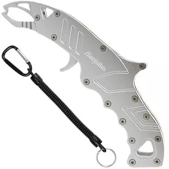 Haojiaho Рыба Рыба Алюминий Рыба Ржавчина Рыбалка Рыбалка Ржавчина Одна рука Удобно носить Рукоятка, Алюминий, Рукоятка, Ловец, Легкий, Доказательство, Рукоятка, серебряный