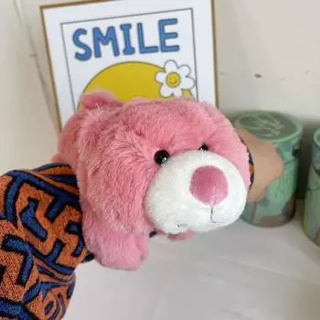 Haoweida Панда Плюшевая Игрушка Кошелек Кольцо Животное Медведь Кукла Кольцо на Руку Ленивец Кукла Браслет 25cm