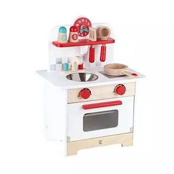 Hape Gourmet Kitchen Wooden Play Kitchen Retro Red Children s