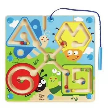 Hape Mushisan Rolling Maze xx Ages деревянная игровая игрушка E1709 24,5 24,5 2,1 см 3+