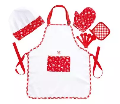 Hape Play Apron Set x x 5cm Ages Wooden Play Toy E3162 20.5 24.5 3+