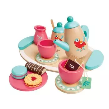 Hape Play House Tea Time Set x x cm Ages Wooden Play Toy E3207 30.3 24.3 8.2 3+