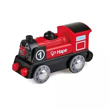Hape Работает на батарейках! Паровой танк-паровоз Хикару E3703