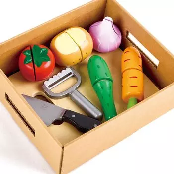 Hape Vegetable Ages Wooden Play Toy E8850 Set, 3+,