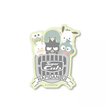 Hapidanbui x Super Cub Sticker Collection Character Sticker Sanrio Super Cub Honda Cute Collaboration Brand LCS1613 Die-cut