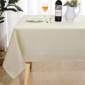 HAPIHAPPY Домашняя прямоугольная и круглая скатерть, блестящая льняная скатерть, моющаяся однотонная скатерть для банкета в отеле 80x80cm(rectangle)