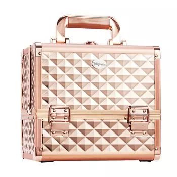 Hapilife Makeup 3 Tier Professional Cosmetics Косметика для ногтей Косметическая коробка с замком для хранения косметики Подарочная коробка на день, поднос, хранение,