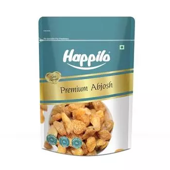 Happilo Premium Abjosh 200 г, натуральные сухофрукты Munakka, крупный золотистый изюм, натуральный сладкий, вкусный и полезный перекус, без искусственных ароматизаторов
