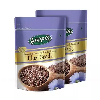 Happilo Premium Authentic семена льна жареные 250 г (Упаковка из 2 шт.)