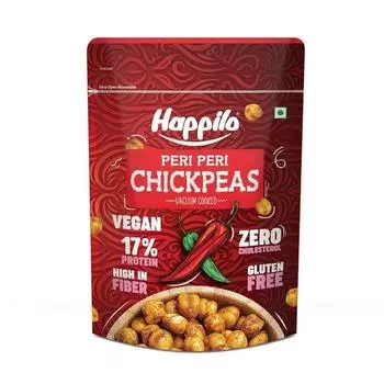 Happilo Premium Super Snack Peri Peri Chickpeas 110 г, хрустящие и вкусные, супер полезные