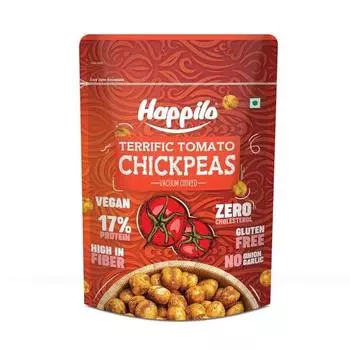 Happilo Premium Super Snack Terrific Tomato Chickpeas 110 г, хрустящий и вкусный, супер полезный