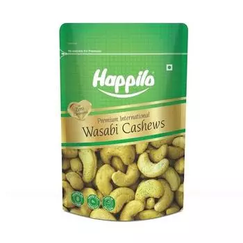 Happilo Premium Wasabi Cashew 45 г, пряный вкус, богат полезными жирами, белками и необходимыми витаминами