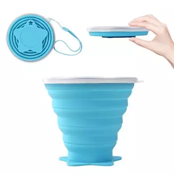 happkau складная складная кружка с подогревом для улицы, легкая кружка, крышка, 270 мл, многофункциональная, прочная, портативная, симпатичная, стильная, посуда, легкая,