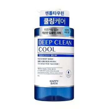 Happy Bath Deep Clean Menthol Cooling Care All-in-One Body Wash Citrus Salty Fragrance, 900g, 1 piece