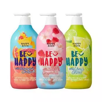Happy Bath Гель для тела Smile 900г, выберите 1 из 3 (осветление/расслабление/здоровье) Brightening Grapefruit & Orange 900g