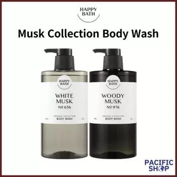 [Happy Bath] Happybath Original Collection Гель для душа с мускусом 2 типа White Musk, Woody Musk 910г White Musk 910g
