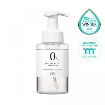 Happy Bath [hwahae Award] Гипоаллергенное мыло для рук Zero Percent Bubble 300 г Hypoallergenic bubble hand wash 300g