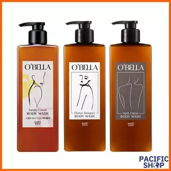 [Happy Bath] Obella Body Wash 600ml (Sunny Cassis, Flower Bouquet, Herb Citron)