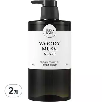 Happy Bath Original Collection Body Wash Woody Musk Fragrance, 910g, 2 units