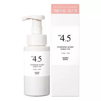 Happy Bath PH4.5 Mildly Acidic Rose Bubble Feminine Cleanser, 1 unit, 250g