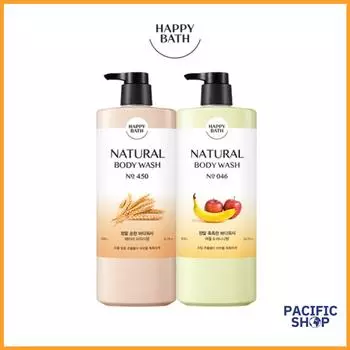 [Happy Bath] Real Gentle, Real Moist гель для душа, 900 мл(Babypower, яблоко и банан) Real Gentle 900ml